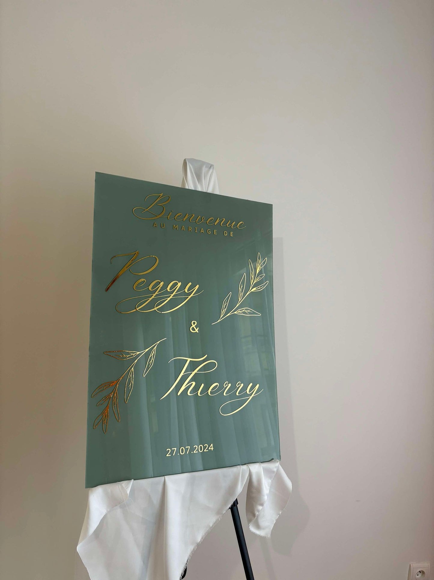 Modèle Rectangle effet peinture : Champêtre chic