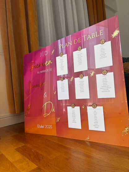 Pack essentiel : panneau + plan de table