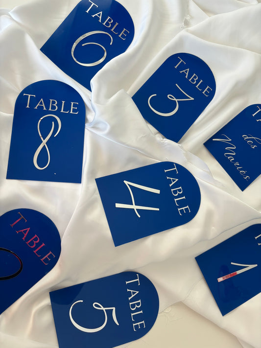 Numéros de table