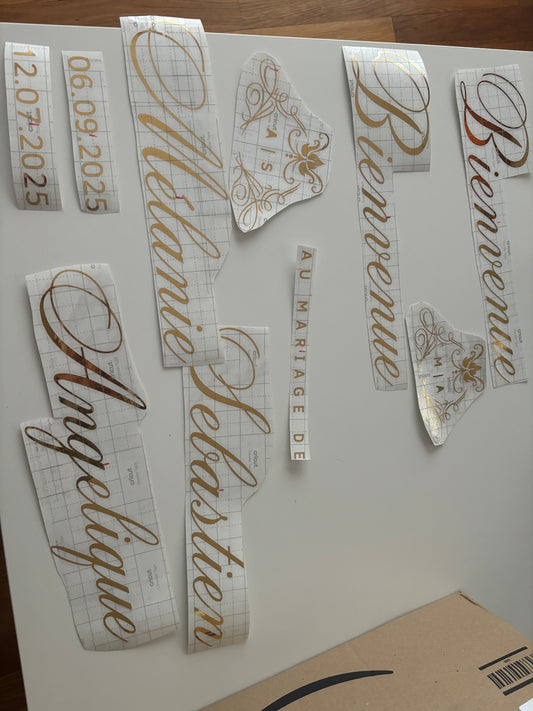 Stikers en vynile Panneau de bienvenue