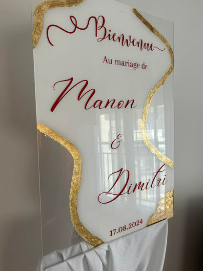 Stikers en vynile Panneau de bienvenue